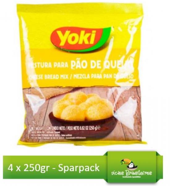 4 x Pao de Queijo Sparpack - Käsebrötchen - Yoki - 250gr